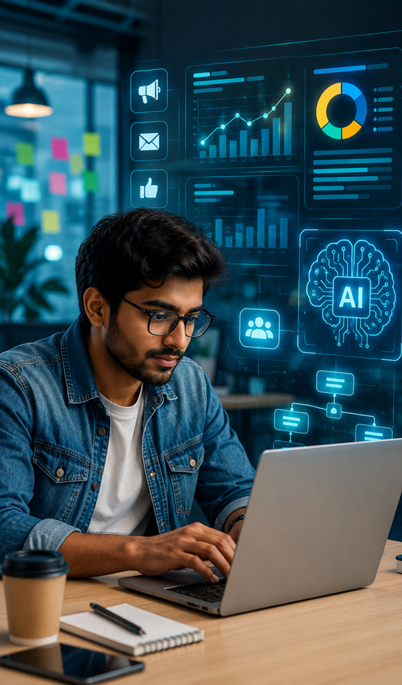 Digital Marketing + AI Automation   combo course